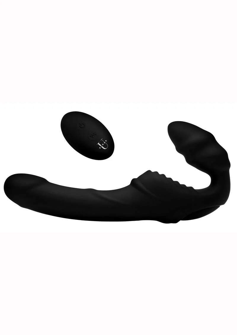 Strap U Pro Rider Rechargeable Silicone Strapless Strap-On with Remote Control - Image 3