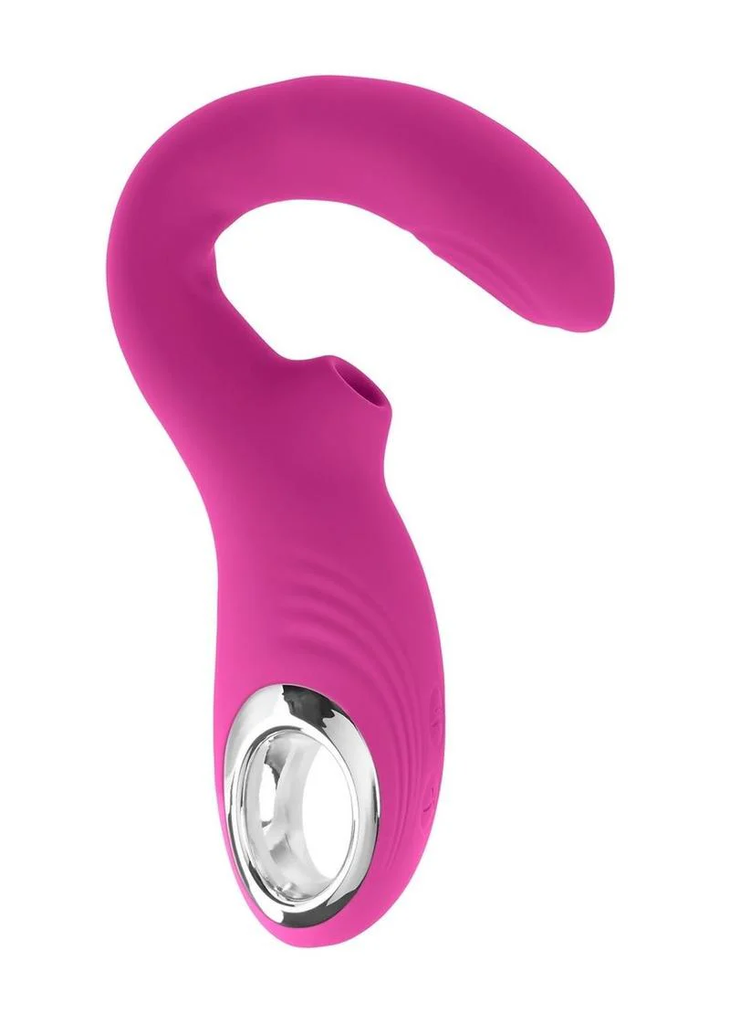 Strike A Pose Rechargeable Silicone Dual Vibrator - Image 4