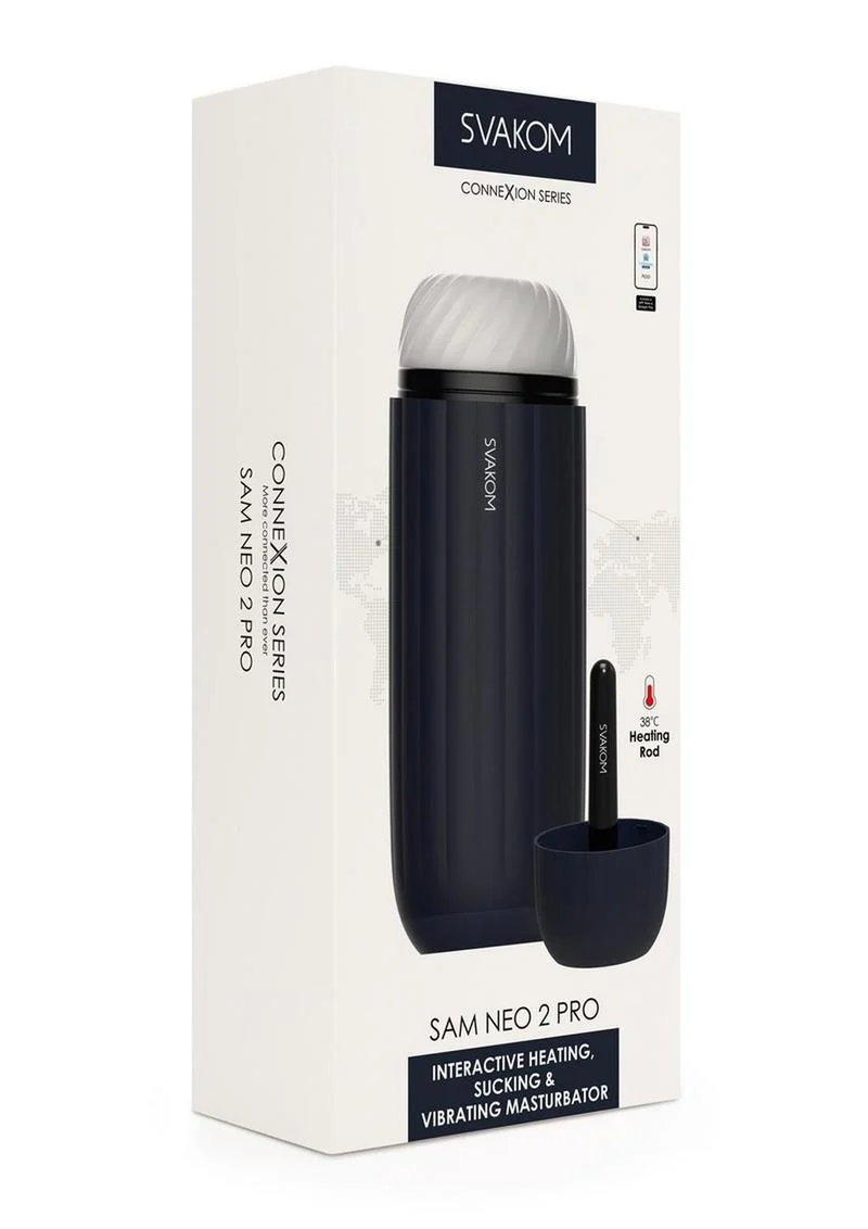Svakom Sam Neo 2 Pro Silicone Interactive Rechargeable Heating Masturbator - Image 4