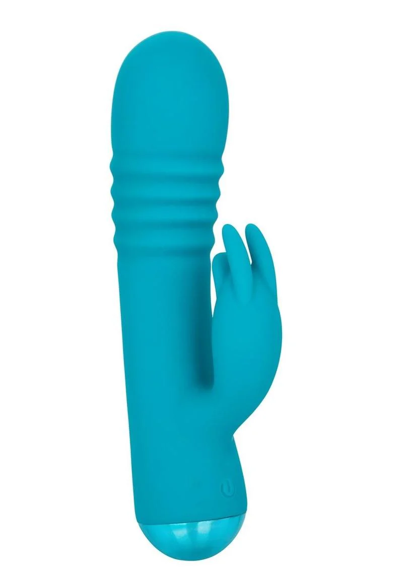 Thicc Chubby Thrusting Tickler Rechargeable Silicone Rabbit Vibrator - Image 3