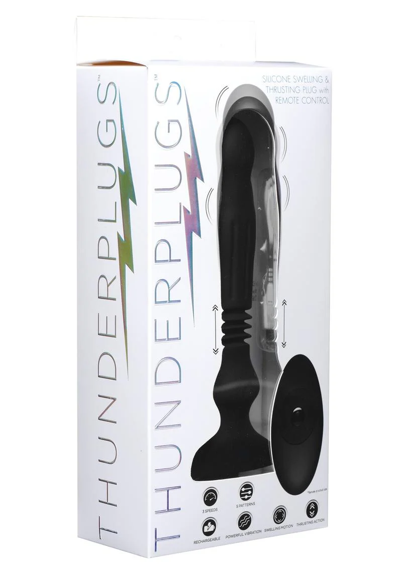 Thunder Plugs Silicone Swelling and Thrusting Plug with Remote Control - Image 4