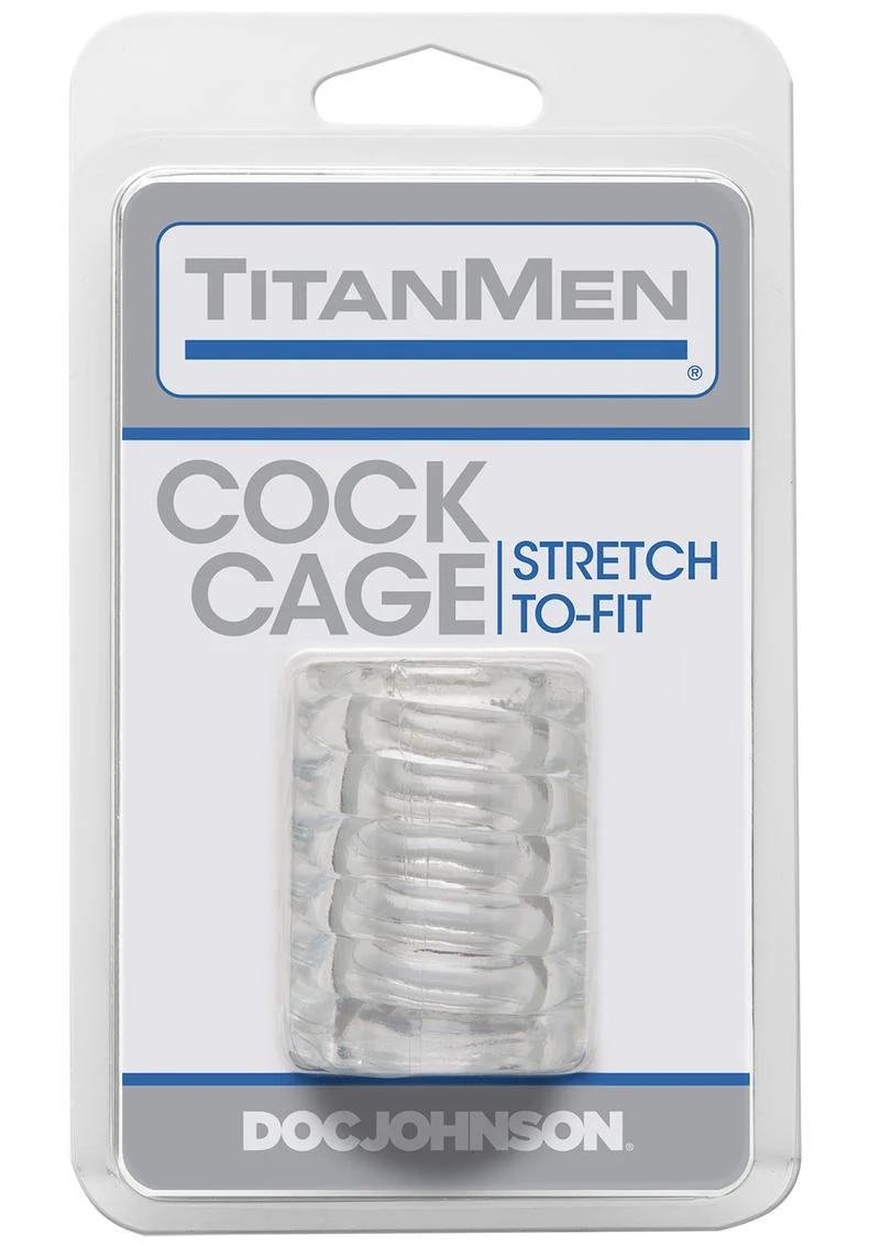 Titanmen Ribbed Stretch-To-Fit Cock Cage - Image 5
