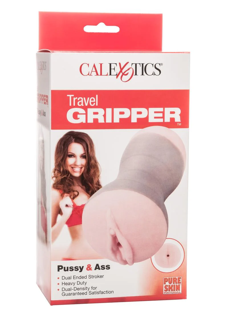 Travel Gripper Dual Density Stroker - Pussy and Ass - Image 4