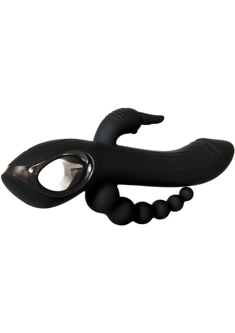 Trifecta Rechargeable Silicone Rabbit Vibrator - Image 2