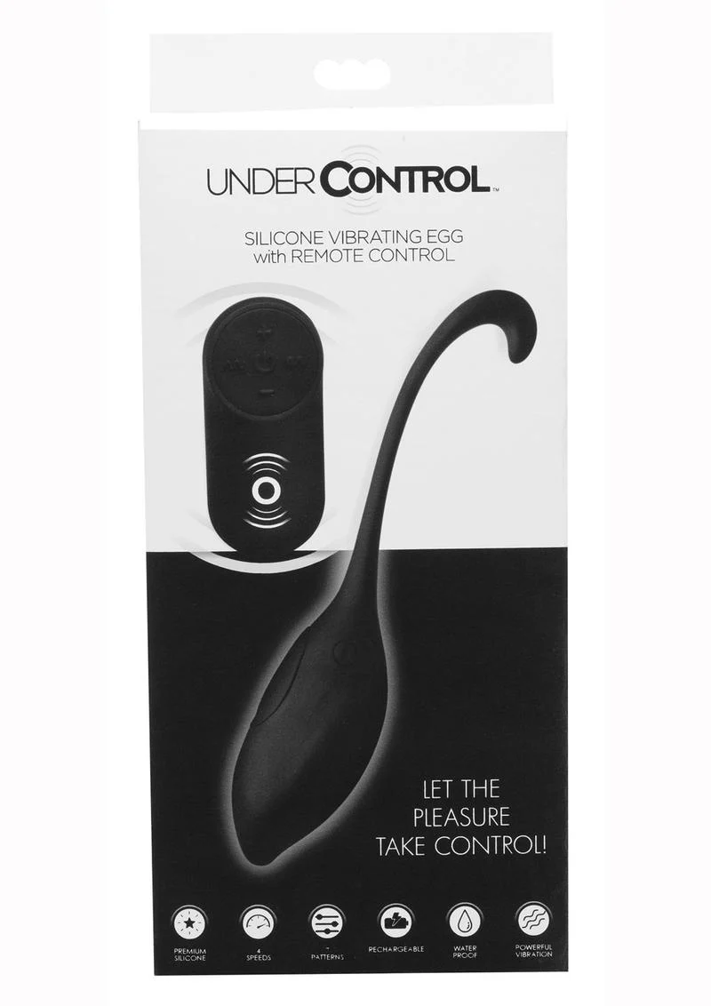 Under Control Rechargeable Silicone Vibrating Egg with Remote Control - Image 3