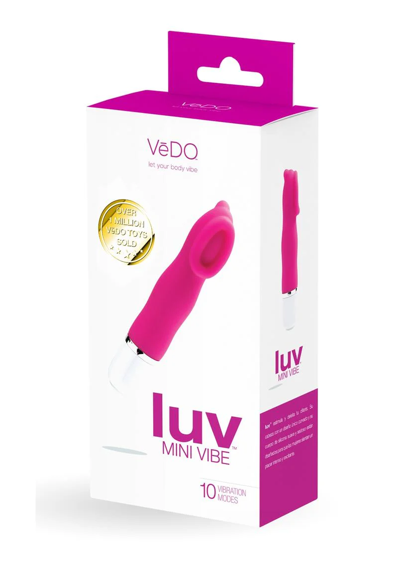 Vedo Luv Silicone Mini Vibrator - Hot In Bed - Image 2