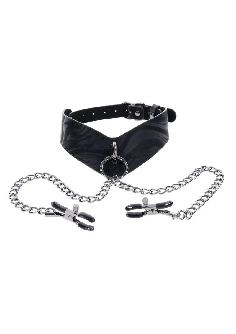 Velvet Noir Collar and Removable Clamps - Image 3