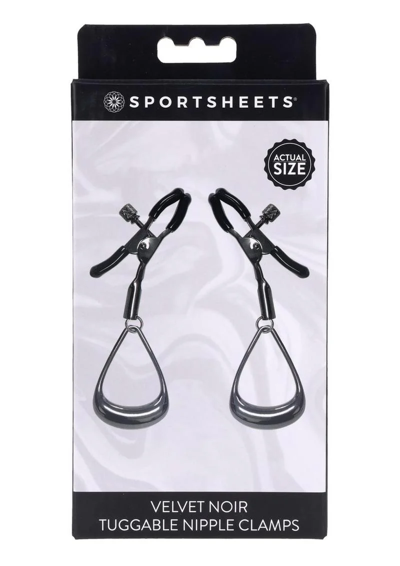 Velvet Noir Tuggable Nipple Clamps - Image 2