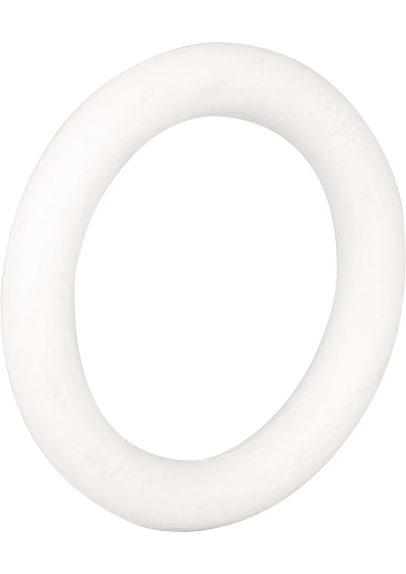 White Rubber Cock Ring - Image 4