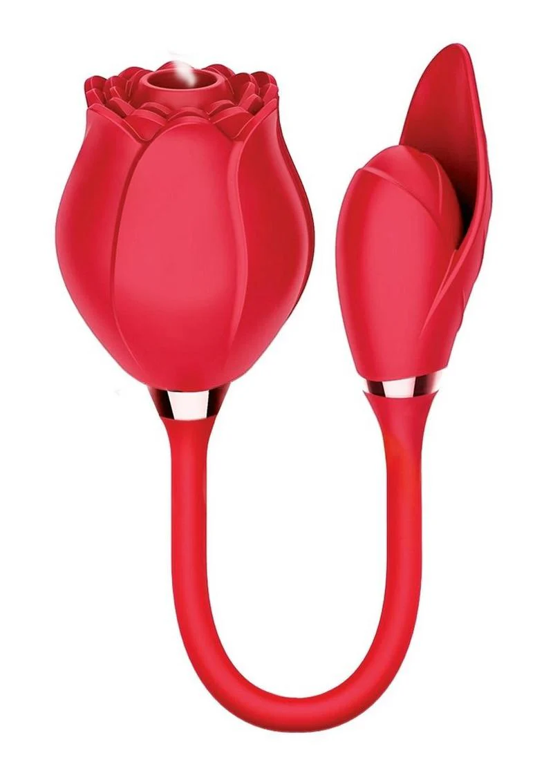 Wild Rose and Bullet Rechargeable Silicone Clitoral Stimulator with Suction - Image 2