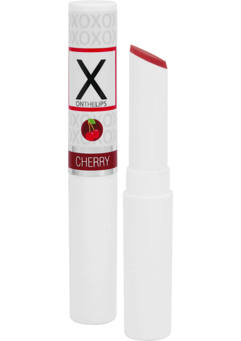 X On The Lips Buzzing Lip Balm with Pheromones Electric Cherry Flavor - Image 2