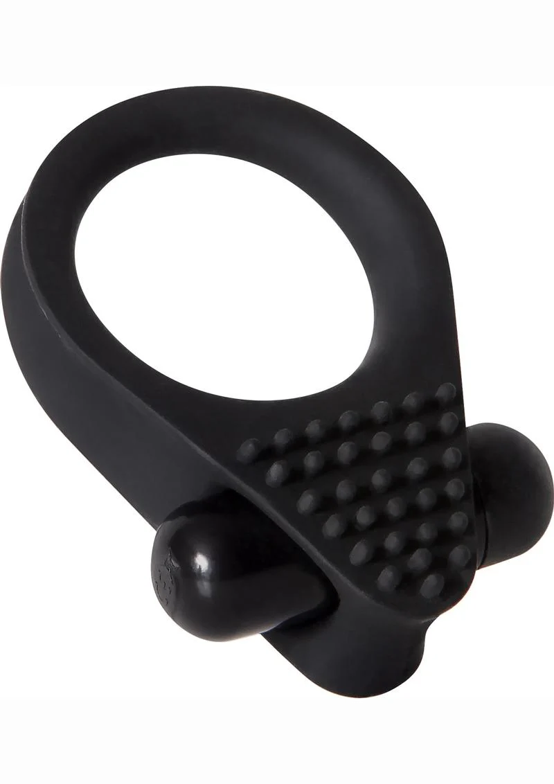 Zero Tolerance Black Knight Silicone Vibrating Textured Cockring - Image 3