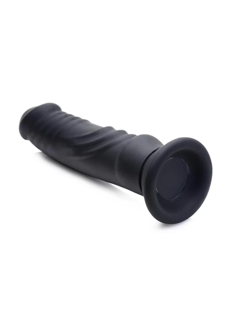 Zeus Vibrating and E-Stim Rechargeable Silicone Dildo with Remote Control - Image 3