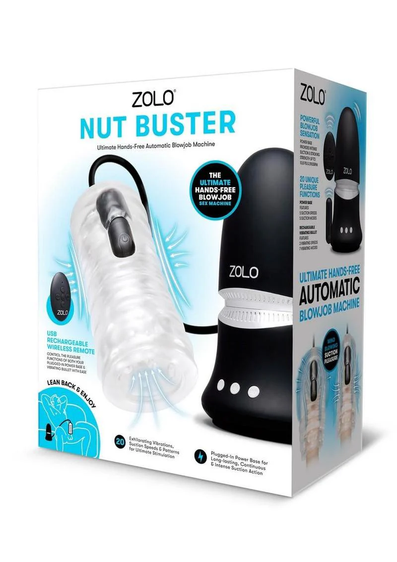 ZOLO Nut Buster Rechargeable Multi-Function Masturbator with Remote - Image 2