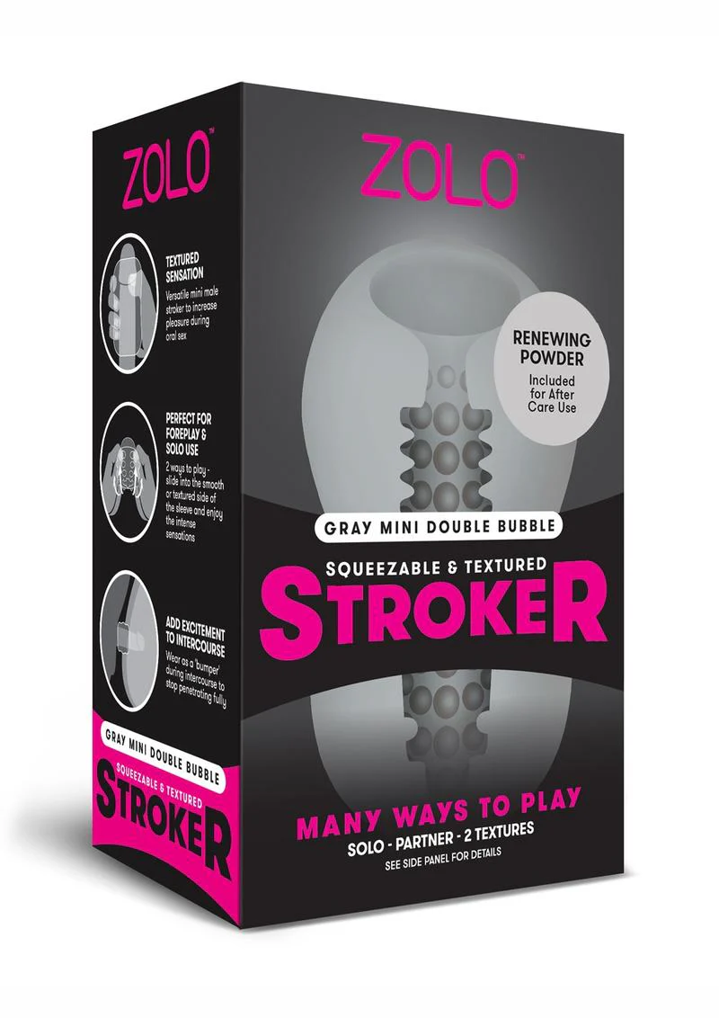 ZOLO Squeezable Mini Double Bubble Masturbator - Image 4